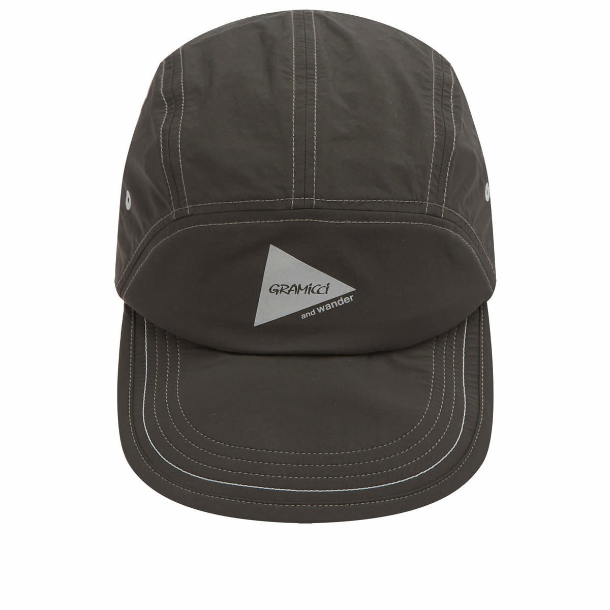Gramicci Men's x and wander Brushed Nylon Sunshade Cap in Charcoal 