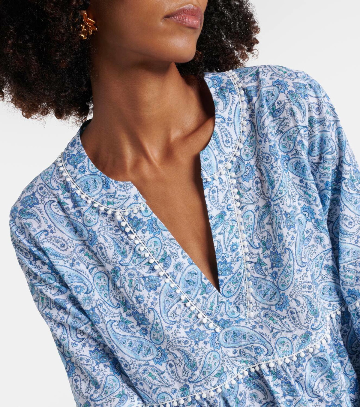Heidi Klein Camps Bay Beach printed cotton kaftan