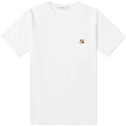 Maison Kitsuné Men's Fox Head Patch Classic T-Shirt in White