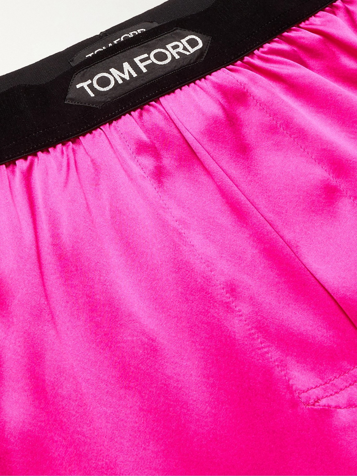 Satin shorts in pink - Tom Ford