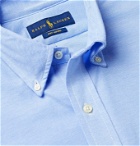 POLO RALPH LAUREN - Button-Down Collar Cotton-Piqué Shirt - Blue