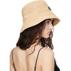 ANINE BING Beige Cabana Bucket Hat