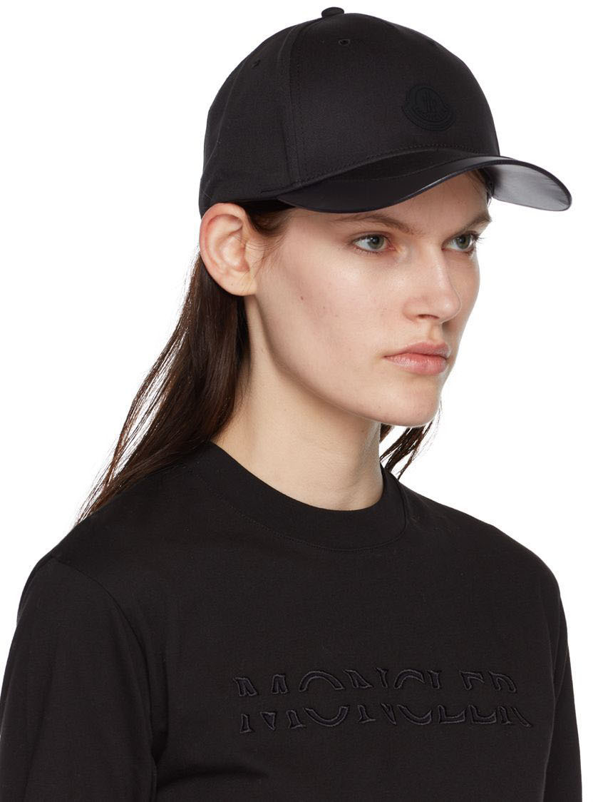 Moncler Black Logo Cap Moncler