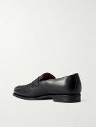 Majordome - M08 Cross-Grain Leather Penny Loafers - Black