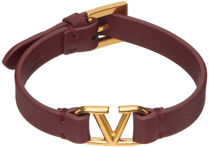 Photo: Valentino Garavani Red VLogo Leather Bracelet