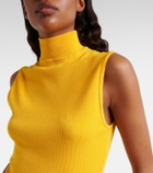 Loewe Double L ribbed-knit top