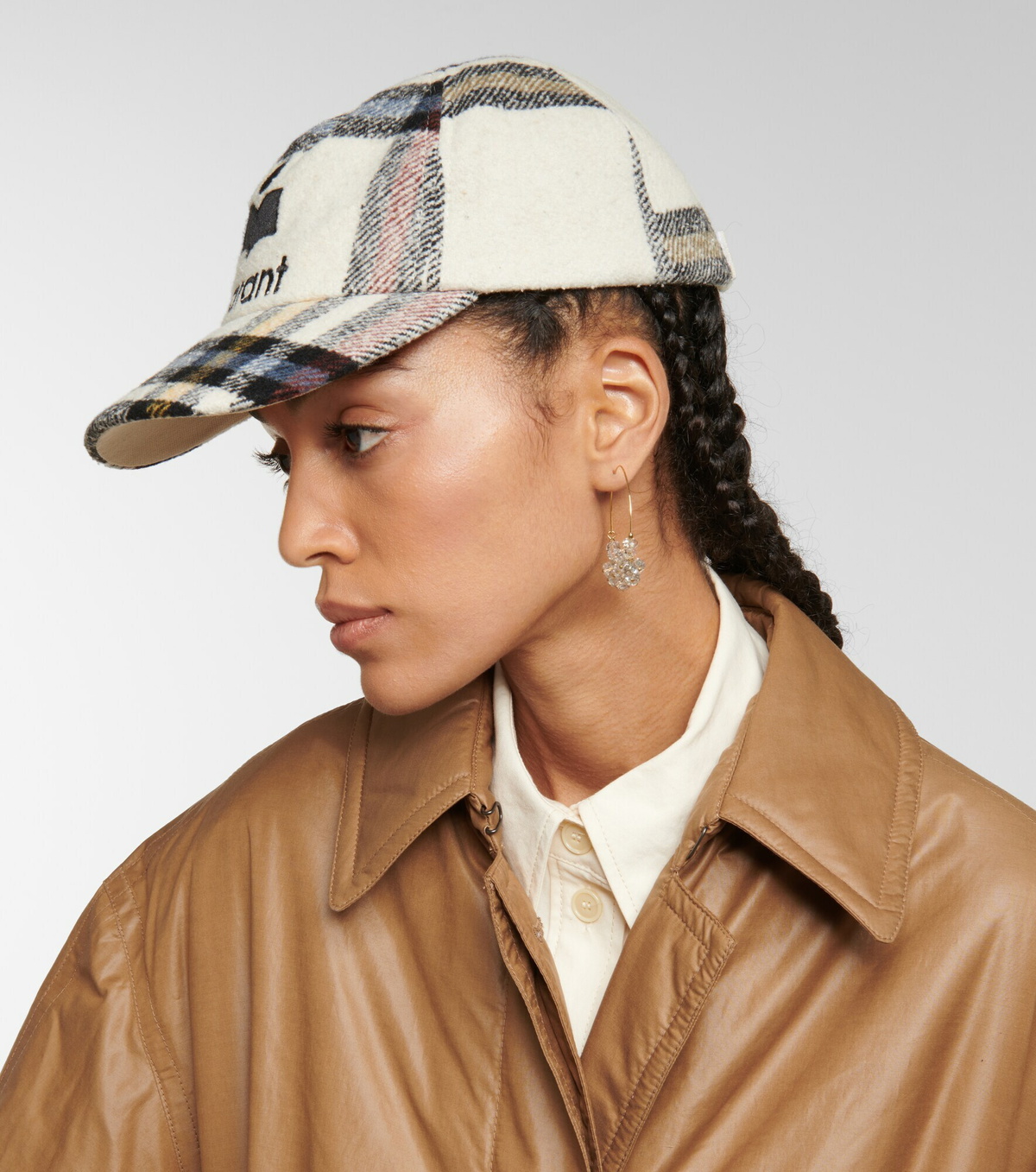 Isabel Marant - Tyron checked baseball cap Isabel Marant display picture 3