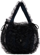 Molly Goddard Black & Navy Toki Bag
