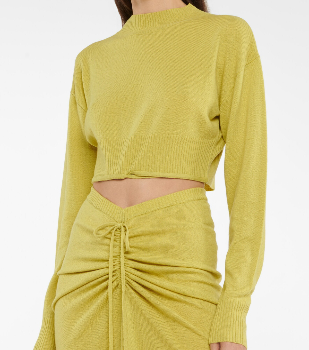 Christopher Esber - Cropped wool and cashmere sweater Christopher Esber