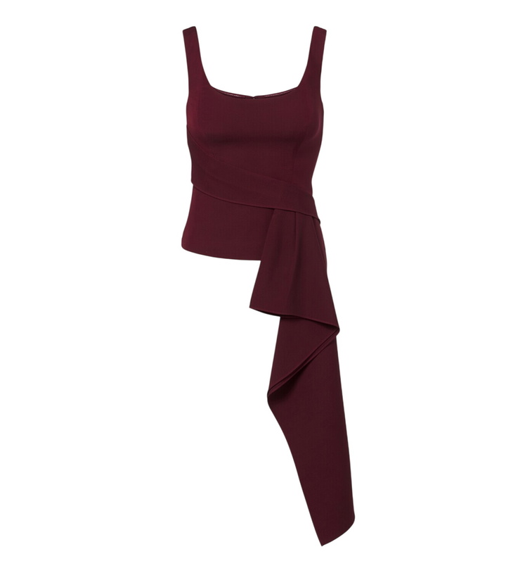 Photo: Roland Mouret Draped wool and silk top
