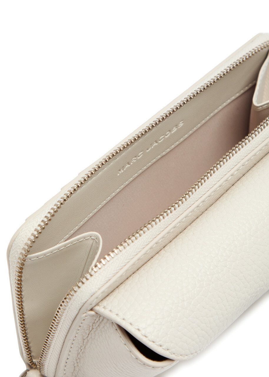 Marc Jacobs The Shades Case Grained Leather Purse and Sunglasses Case - White - One Size
