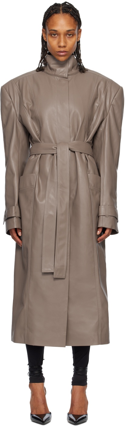 Photo: Olēnich Brown Vented Trench Coat