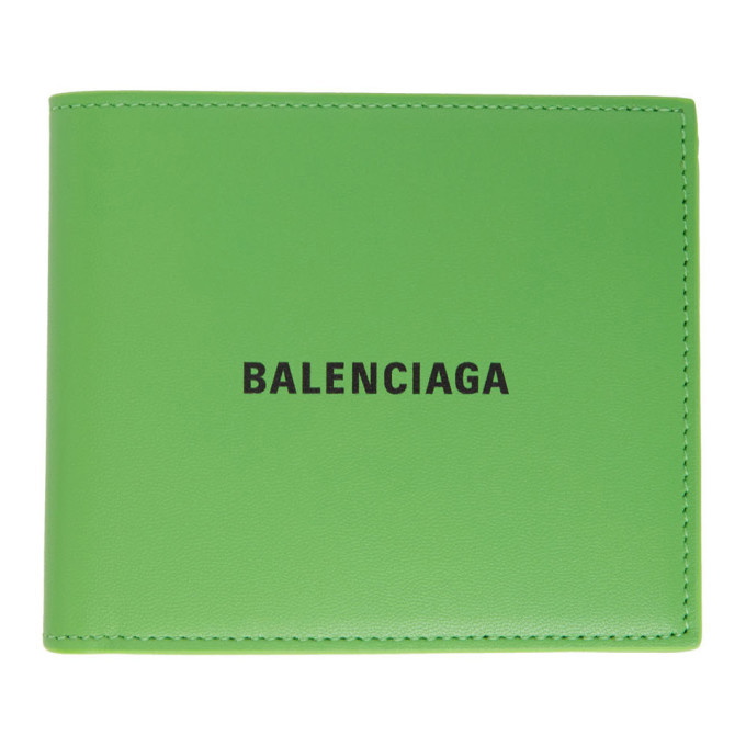 Photo: Balenciaga Green Folded Square Wallet