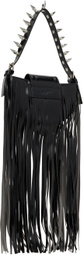 Vaquera Black Mini Fringe Bag