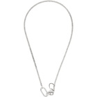 Bottega Veneta Silver Curb Chain Necklace