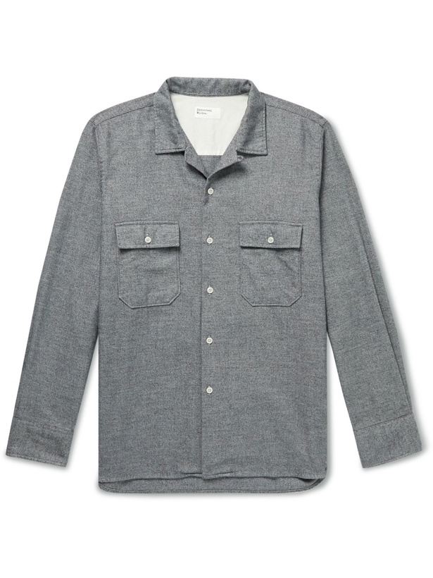Photo: Universal Works - Convertible-Collar Cotton Shirt - Gray