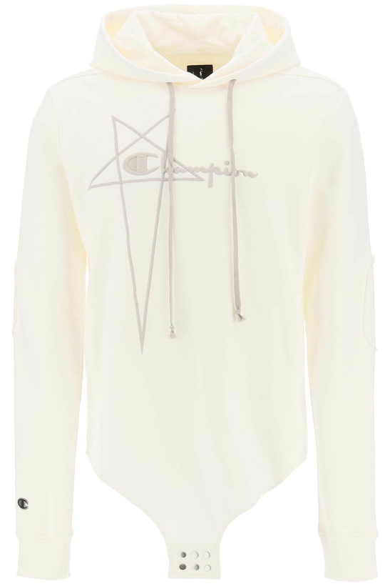 Photo: Rick Owens Champion X Hooded Bodysuit