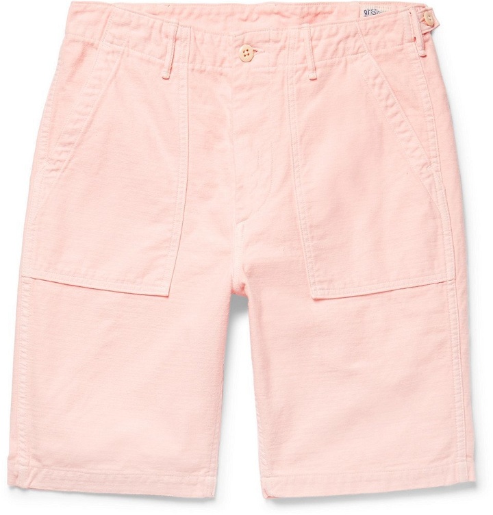 Photo: OrSlow - Cotton Shorts - Men - Peach