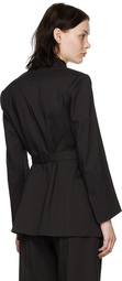 Blossom Black Viscose Blazer