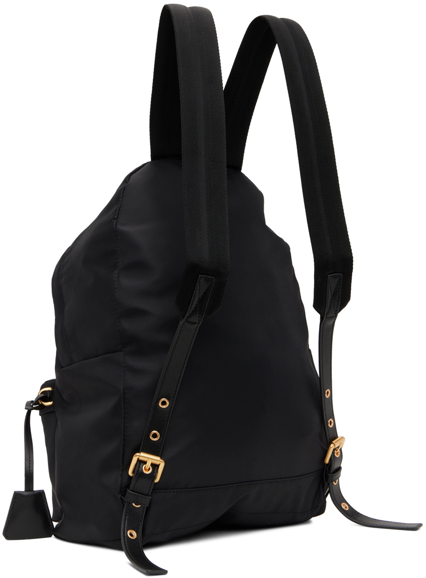 Moschino Black Lettering Logo Backpack