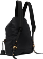Moschino Black Lettering Logo Backpack