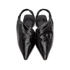 Bottega Veneta Black Nappa Slingback Ballerina Flats