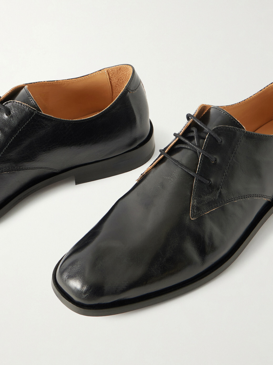 Our Legacy - Collapsing Consultant Leather Derby Shoes - Black Our