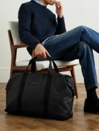 HORIZN STUDIOS - SoFo L Leather and Grosgrain-Trimmed Canvas Weekend Bag