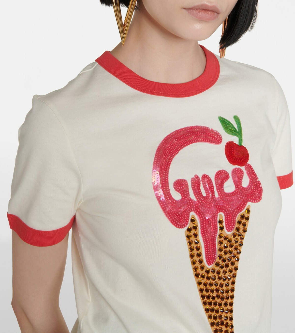 GUCCI Tシャツ チェリープリントTシャツ
