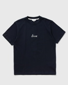Norse Projects Johannes Organic Chain Stitch Logo T Shirt Blue - Mens - Shortsleeves