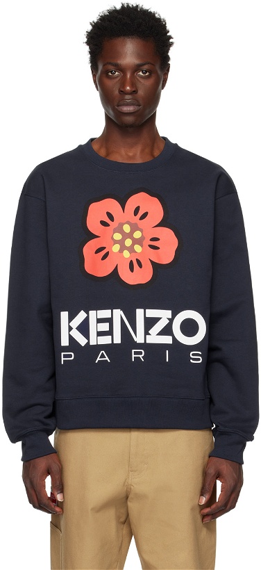 Photo: Kenzo Navy Kenzo Paris Boke Flower Sweatshirt