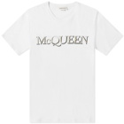 Alexander McQueen Men's Logo T-Shirt in Wht&Mlt