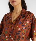 Asceno Prague printed silk twill shirt