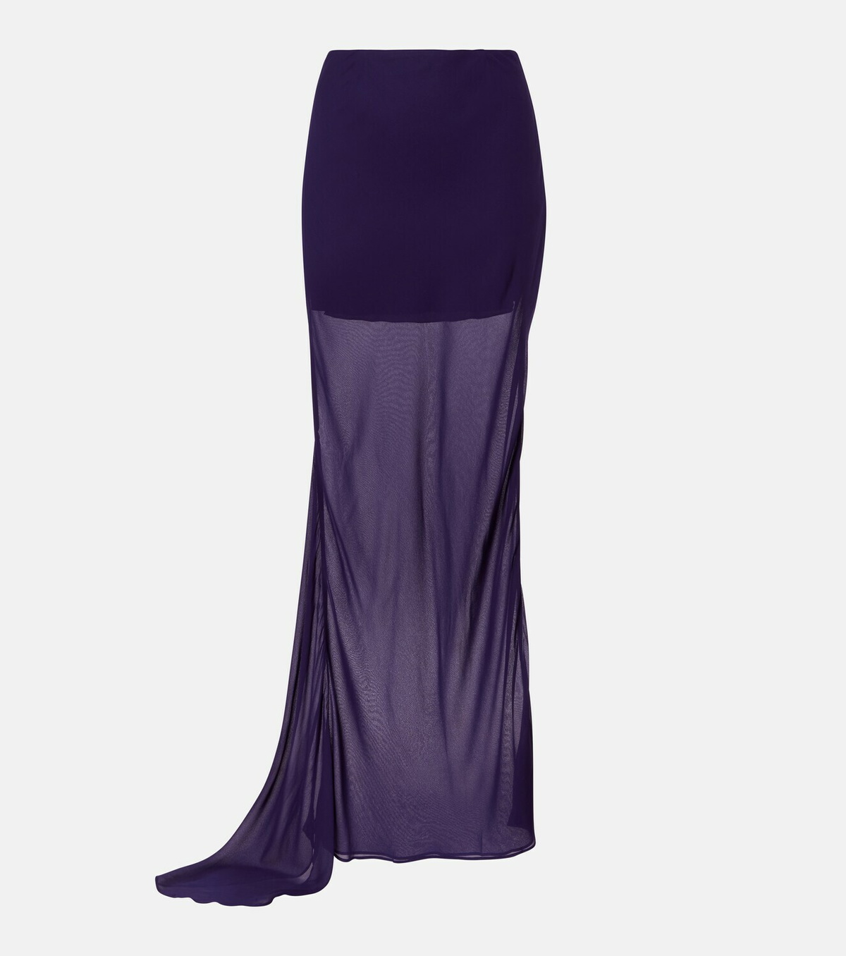 De La Vali Diosa georgette maxi skirt
