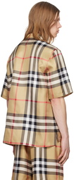 Burberry Beige Check Shirt