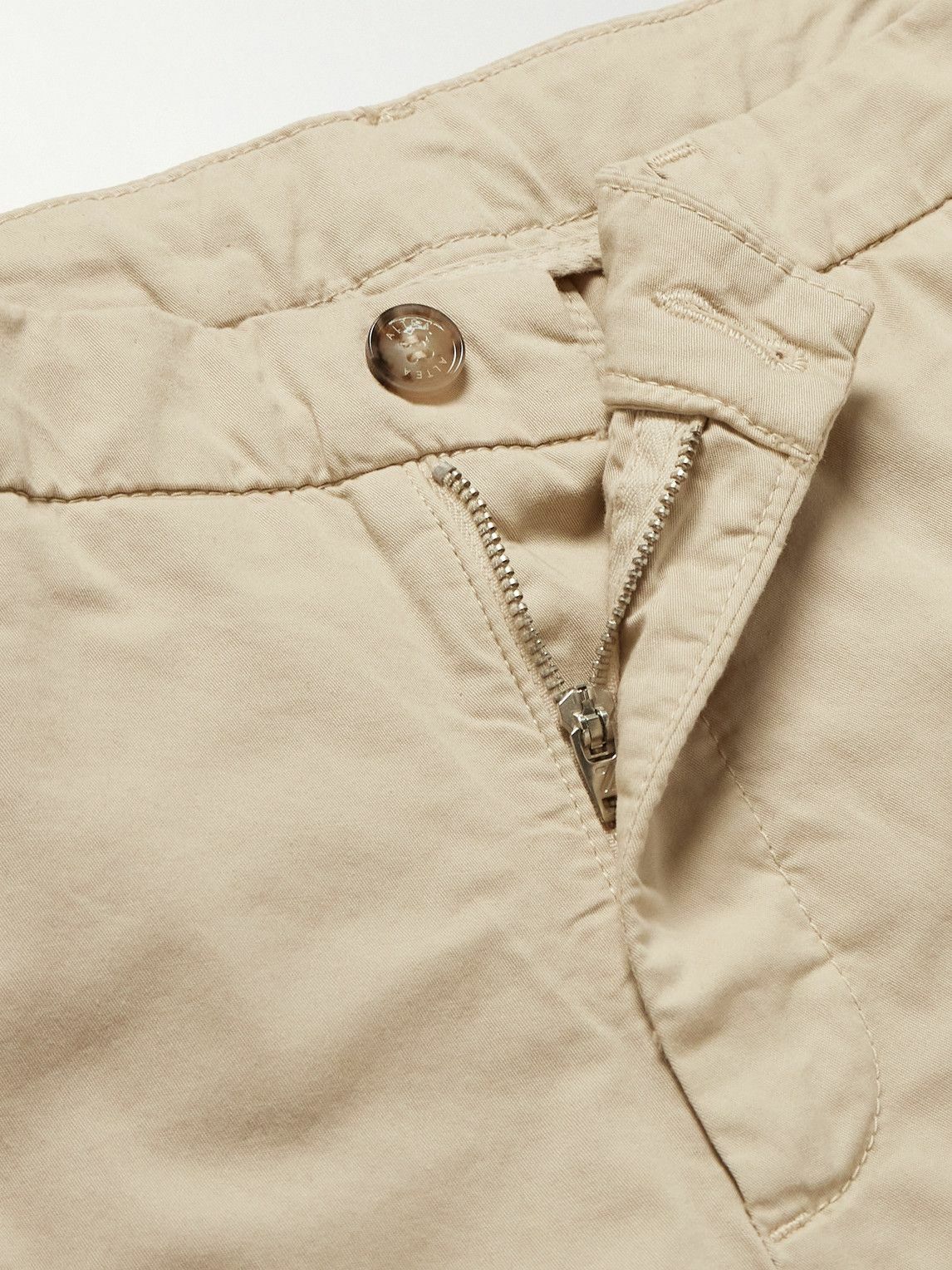 Altea - Dumbo Straight-Leg Cotton-Blend Gabardine Trousers - Neutrals