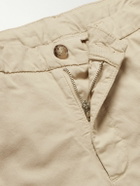 Altea - Dumbo Straight-Leg Cotton-Blend Gabardine Trousers - Neutrals