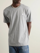 Acne Studios - Nash Logo-Appliquéd Cotton-Jersey T-Shirt - Gray