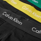 Calvin Klein Men's Low Rise Trunk - 3 Pack in Charcoal/Yellow/Green