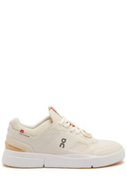 ON X The Roger Spin Panelled Mesh-knit Sneakers Cream