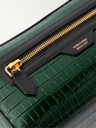 TOM FORD - Croc-Effect Leather Wash Bag