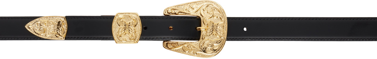 NEEDLES PAPILLON WESTERN TIP BELT BROWN LEATHER | TODAY CLOTHING