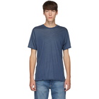 rag and bone Reversible Blue and Grey Short Sleeve T-Shirt