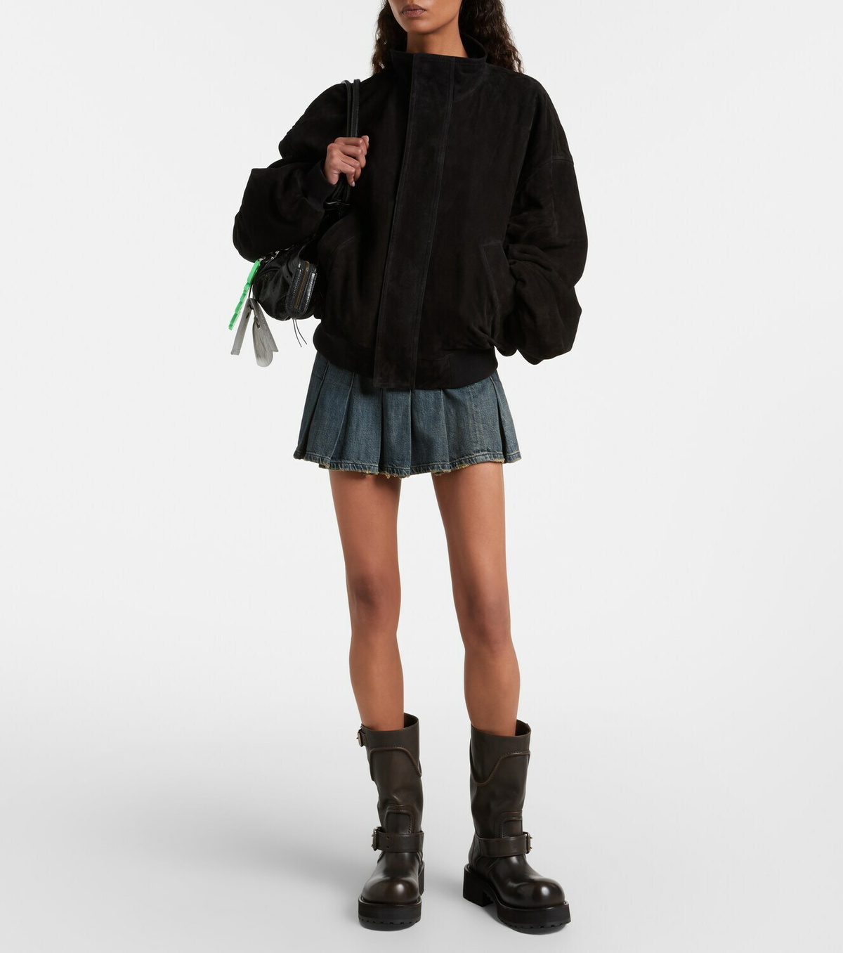 Balenciaga Venom debossed leather boots