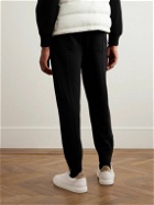 Brunello Cucinelli - Tapered Panelled Cashmere Sweatpants - Black