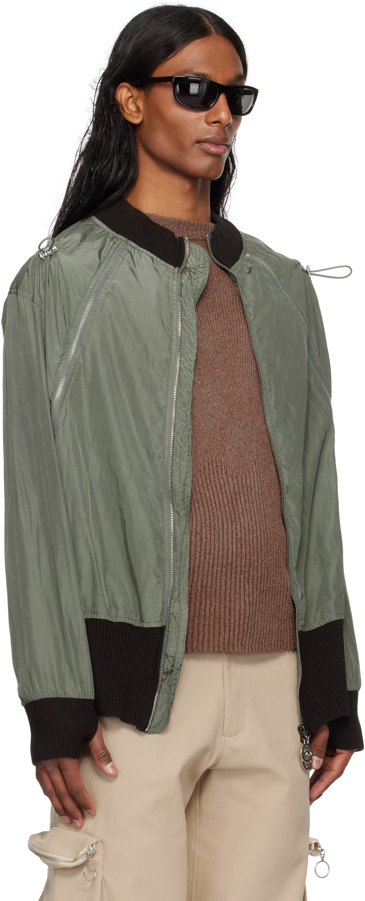 Charlie Constantinou SSENSE Exclusive Khaki Light Technical Hidden Pocket Jacket