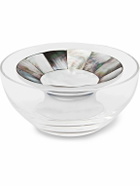 Lorenzi Milano - Crystal, Mother-Of-Pearl And Chrome-Plated Caviar Bowl