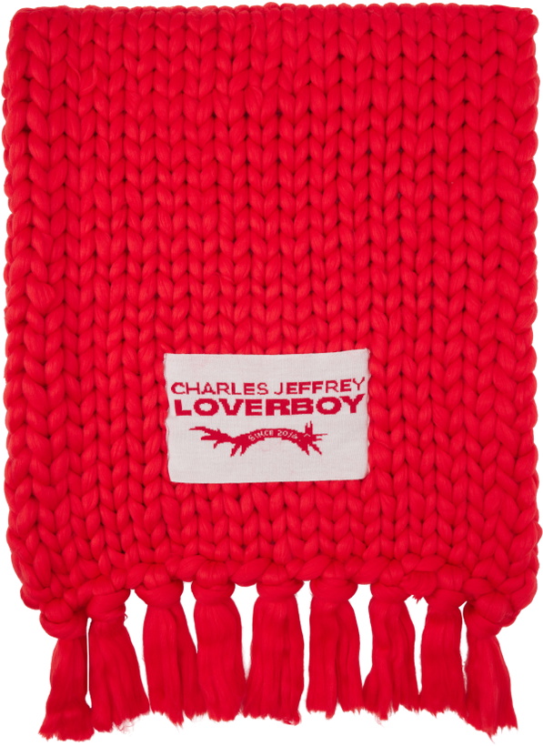Photo: Charles Jeffrey LOVERBOY Red Supa Massive Scarf