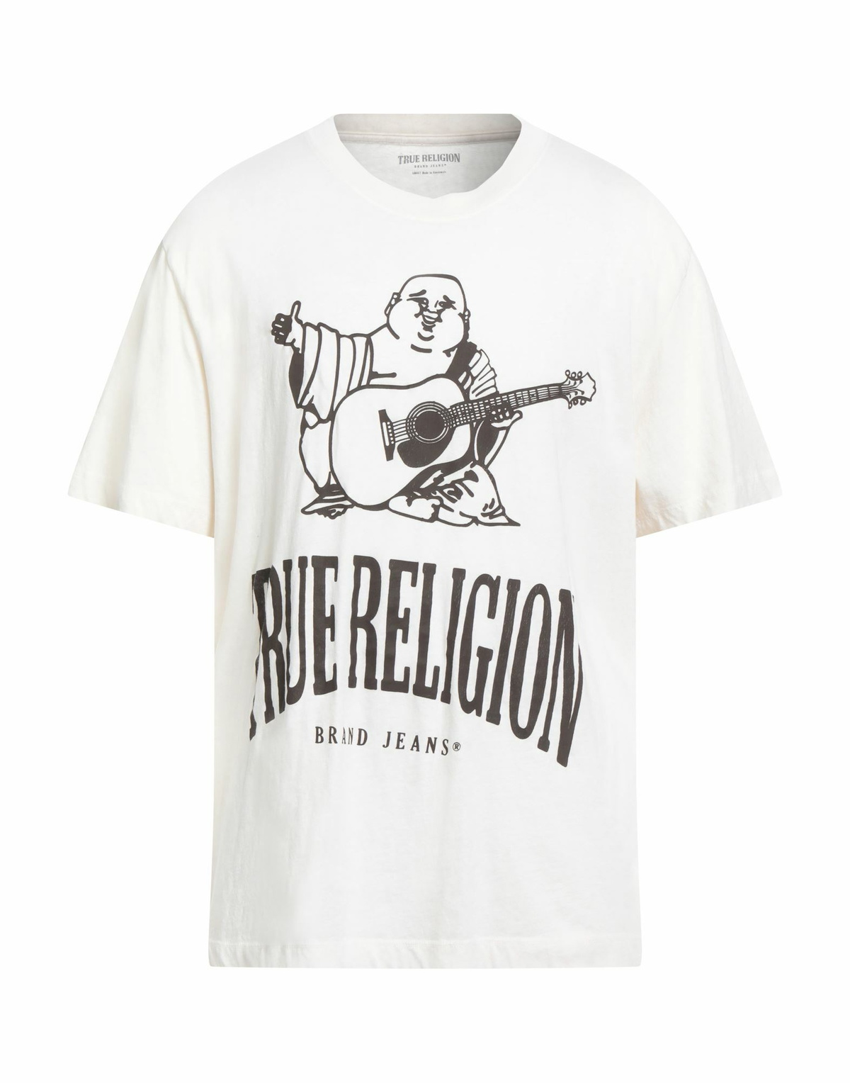 True Religion Mens T-shirt in Ivory