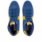 Nike SB Men's Zoom Blazer Mid Sneakers in Navy/Gold